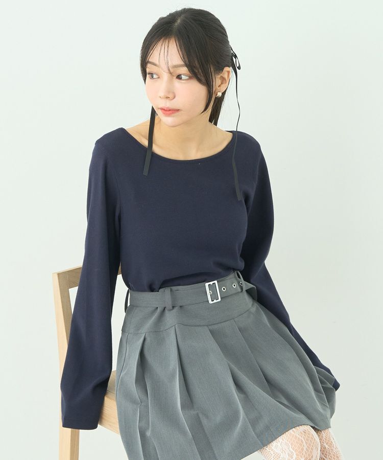 earth music&ecology「2WAYネックリブプルオーバー」|Tシャツ・カットソー|