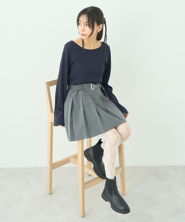 earth music&ecology「2WAYネックリブプルオーバー」|Tシャツ・カットソー|