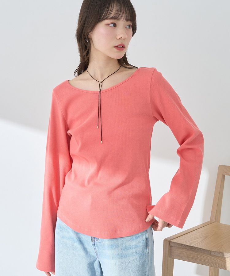 earth music&ecology「2WAYネックリブプルオーバー」|Tシャツ・カットソー|