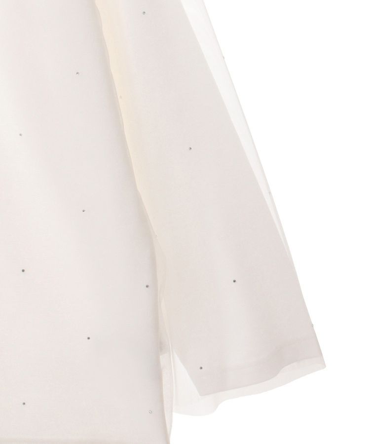 earth music&ecology「ラインストーンチュールドッキングプルオーバー」|Tシャツ・カットソー|