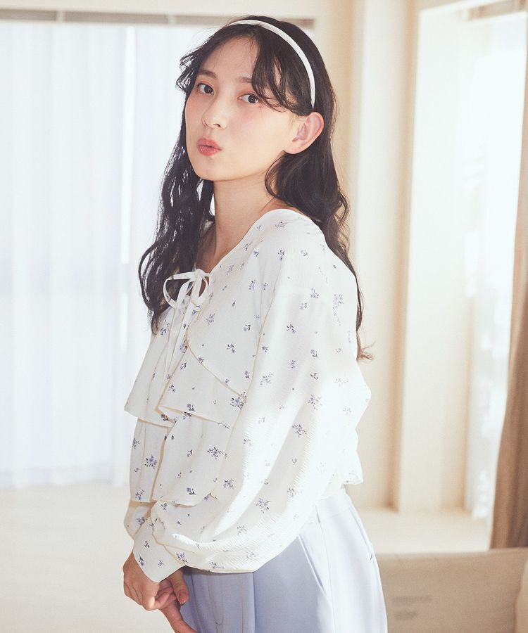earth music&ecology「ティアードアンサンブルブラウス」|シャツ・ブラウス|