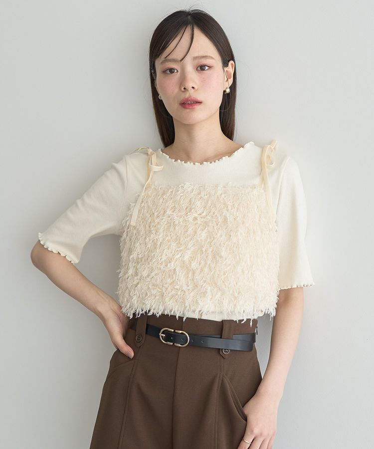 earth music&ecology「リブメロープルオーバー」|Tシャツ・カットソー|