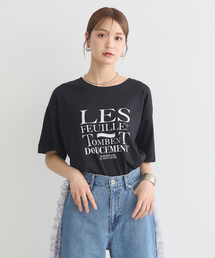 earth music&ecology「アソートプリントレギュラースリットTee」|Tシャツ・カットソー|