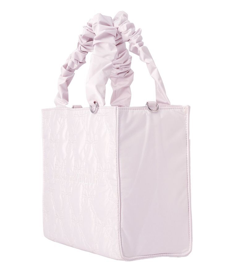 Maison de FLEUR「ギャザーハンドル2Wayリボンキルティングトート」|ハンドバッグ|