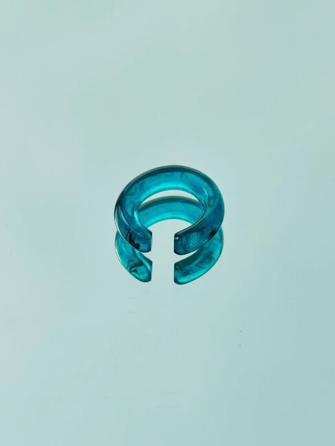  「【WEB限定】アクリルカラーカフ」|その他|ブルー