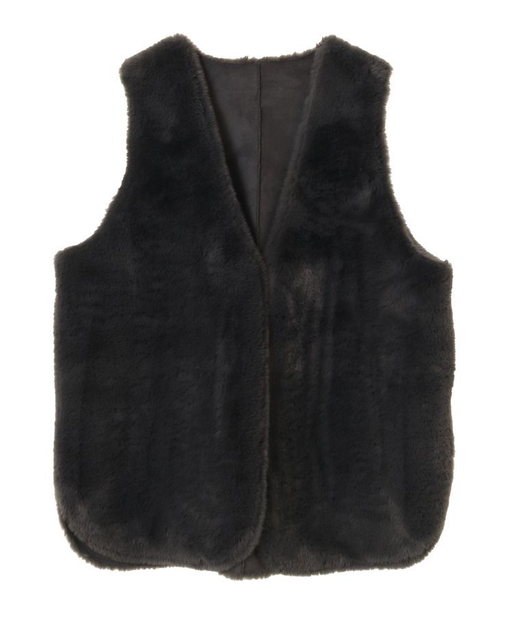 AMERICAN HOLIC「丈違いフェイクファーベスト」|ベスト・ジレ|