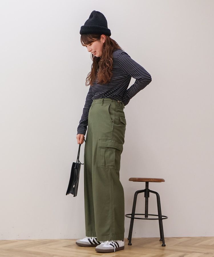 AMERICAN HOLIC「リブボーダーカットプルオーバー」|Tシャツ・カットソー|