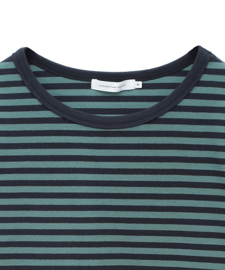 AMERICAN HOLIC「リブボーダーカットプルオーバー」|Tシャツ・カットソー|