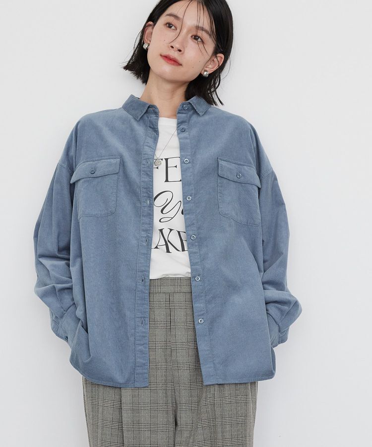 AMERICAN HOLIC「Wポケットコーデュロイシャツ」|シャツ・ブラウス|