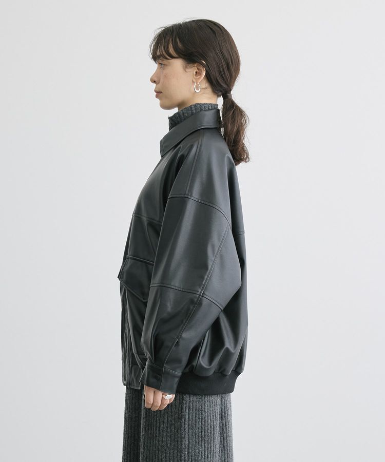 AMERICAN HOLIC「フェイクレザーブルゾン」|ブルゾン・スタジャン|