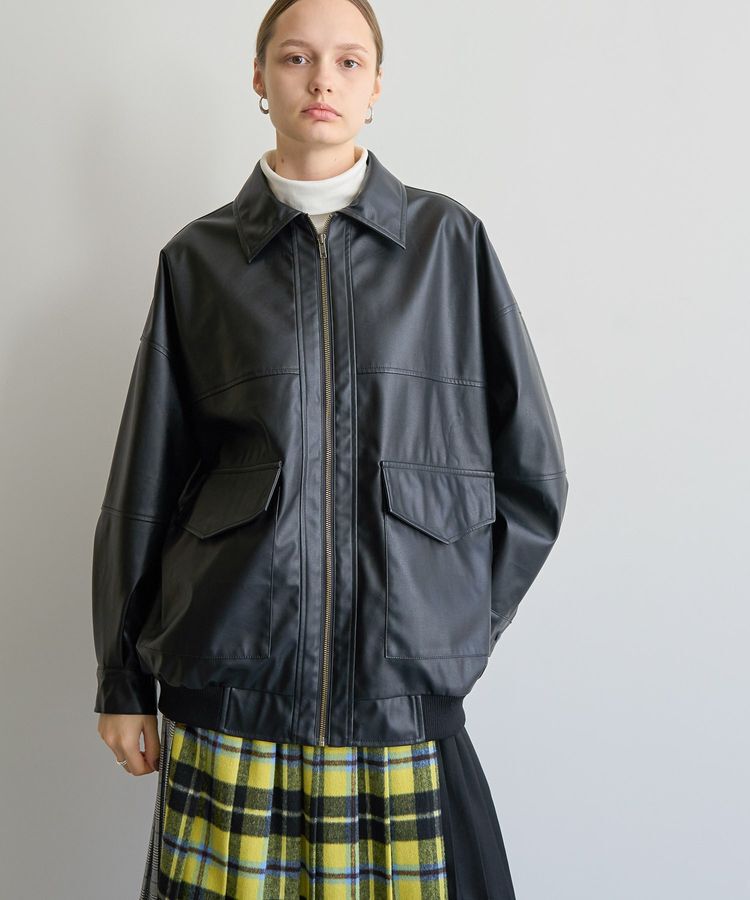 AMERICAN HOLIC「フェイクレザーブルゾン」|ブルゾン・スタジャン|