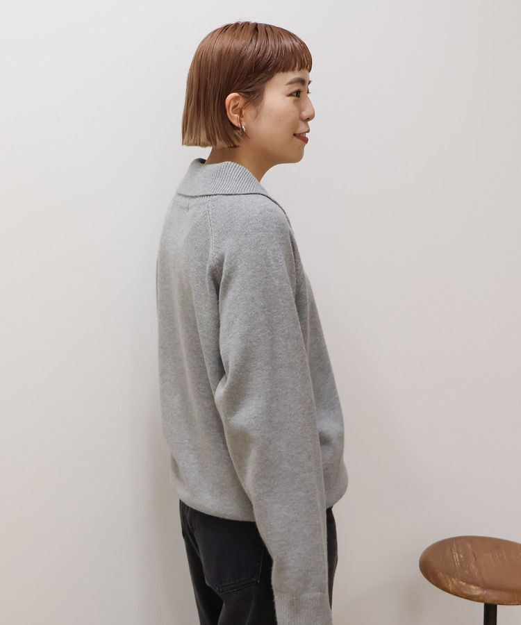 AMERICAN HOLIC「バイパチハーフZIPニットプルオーバー」|ニット・セーター|