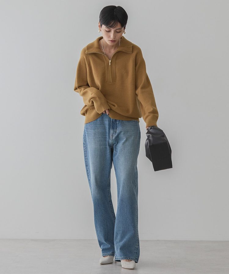 AMERICAN HOLIC「バイパチハーフZIPニットプルオーバー」|ニット・セーター|