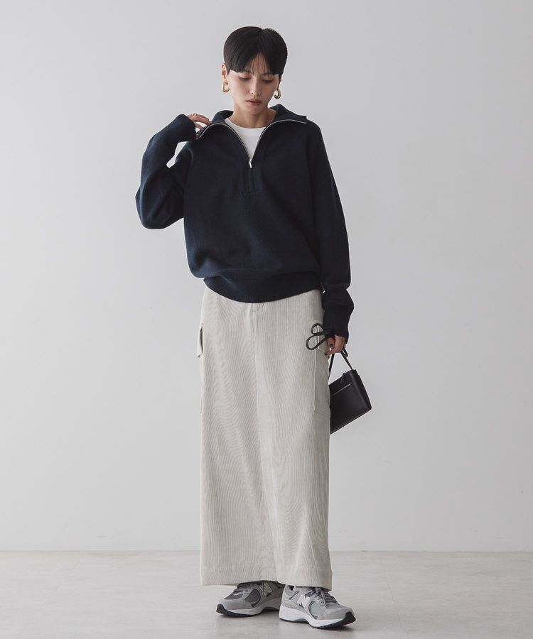 AMERICAN HOLIC「バイパチハーフZIPニットプルオーバー」|ニット・セーター|