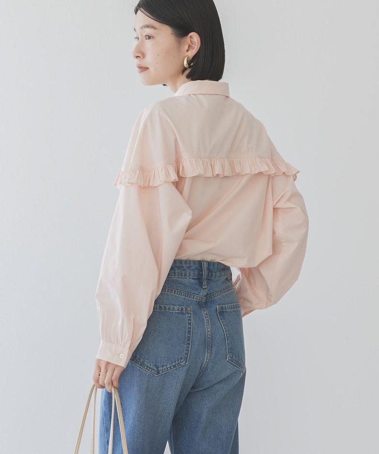 AMERICAN HOLIC「イージーケアフリルシャツ」|シャツ・ブラウス|Pink