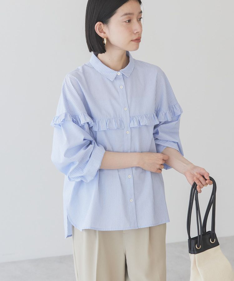 AMERICAN HOLIC「イージーケアフリルシャツ」|シャツ・ブラウス|