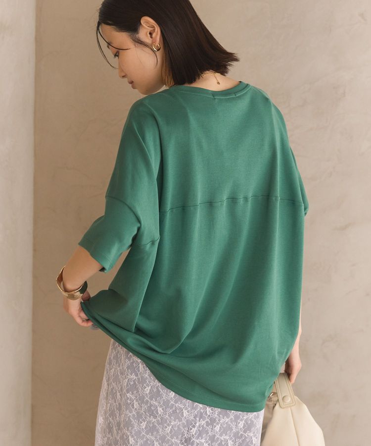 AMERICAN HOLIC「コクーンシルエットカットソー／接触冷感」|Tシャツ・カットソー|Green