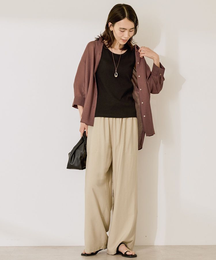 AMERICAN HOLIC「シアーボイルレギュラー7分袖シャツ」|シャツ・ブラウス|