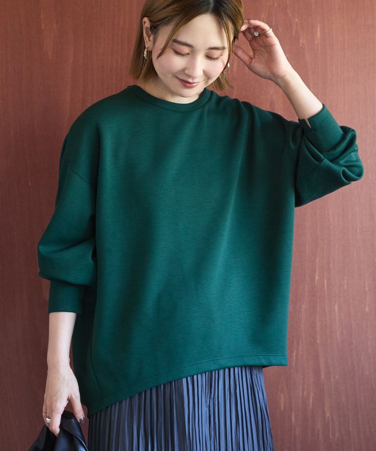 AMERICAN HOLIC「コクーンポンチプルオーバー」|スウェット・ジャージ|Green