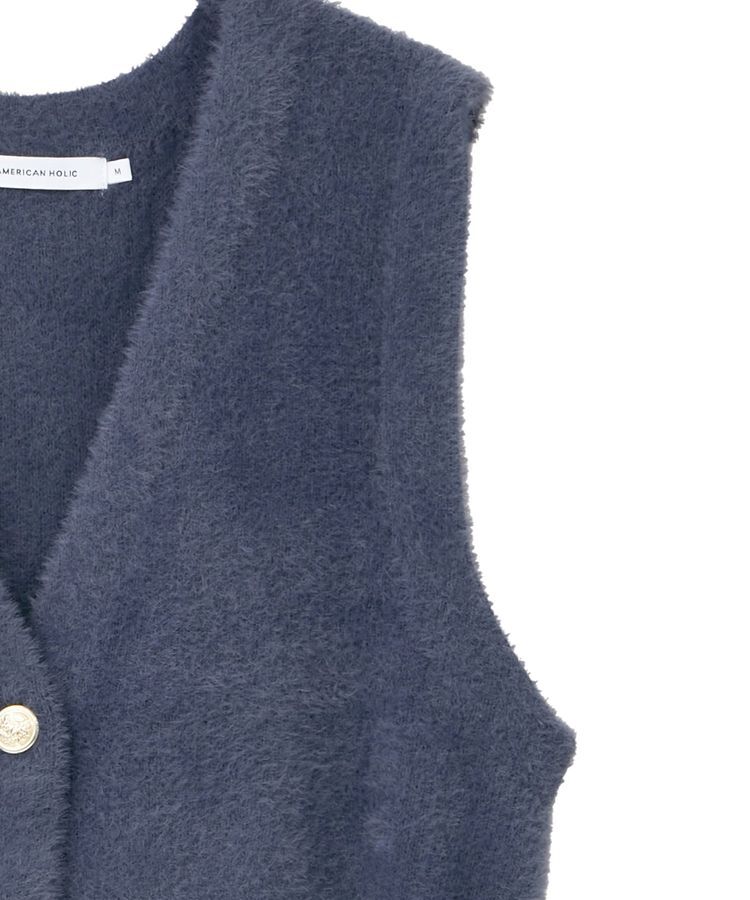 AMERICAN HOLIC「ミニシャギーペプラムベスト」|ベスト・ジレ|