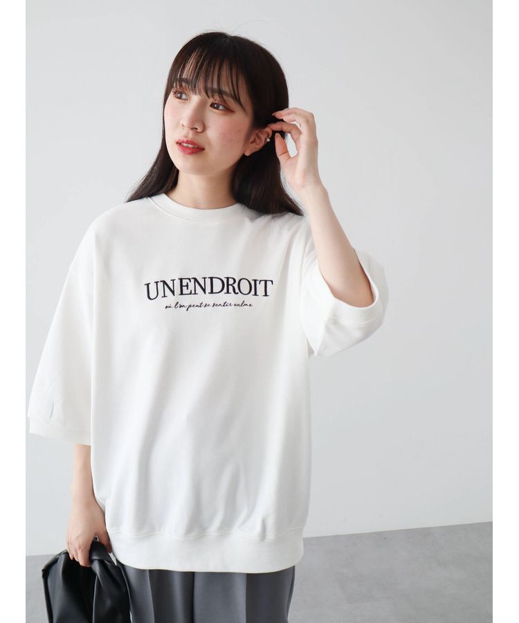 Green Parks「7分袖ロゴミニ裏毛トレTEE」|Tシャツ・カットソー|