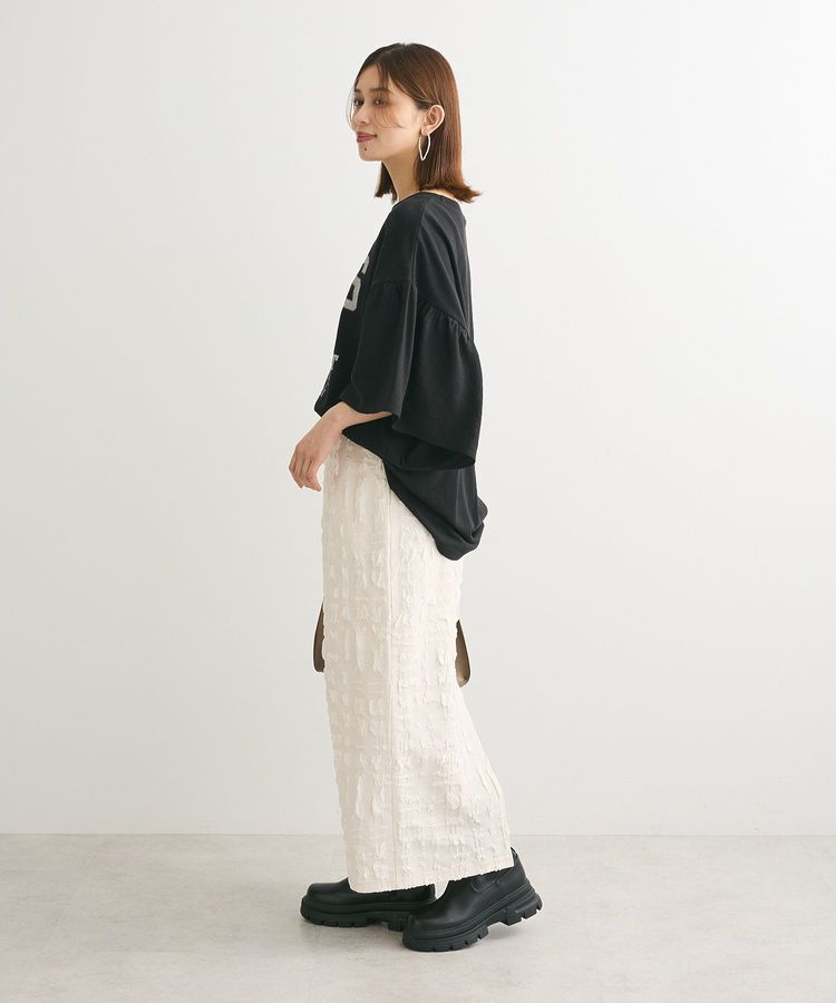 Green Parks「ドッキングフレアスリーブロゴチュニック」|チュニック|