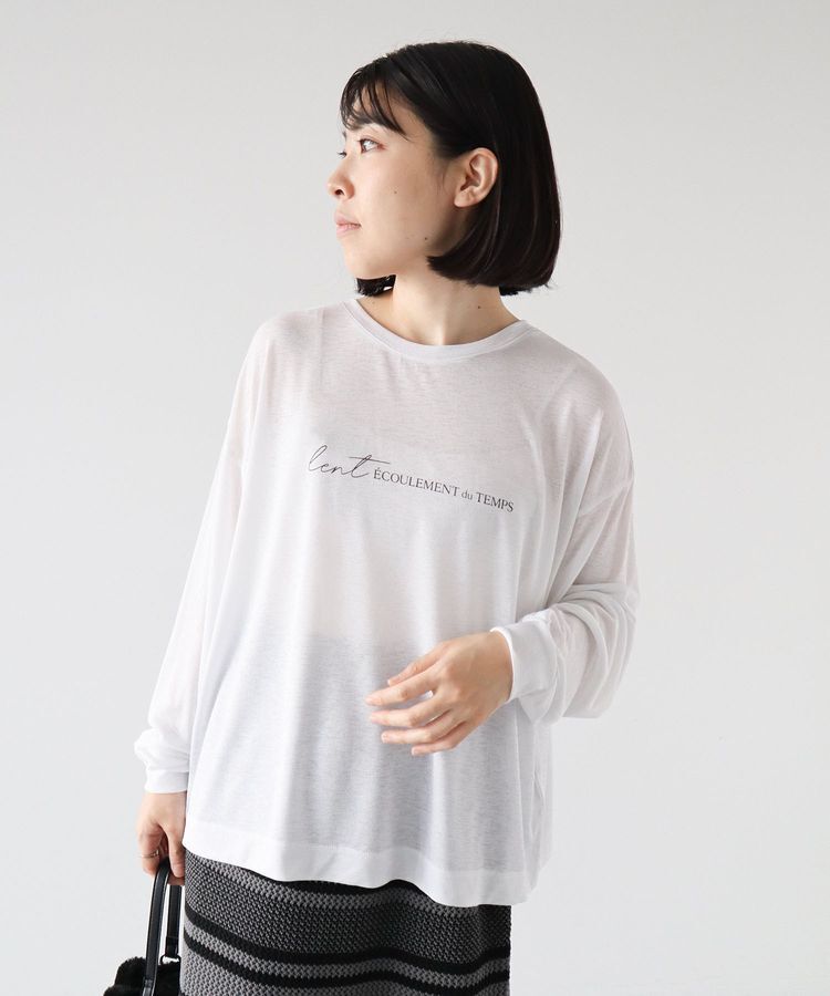 Green Parks「シアーロゴ長袖プルオーバー」|スウェット・ジャージ|Off White