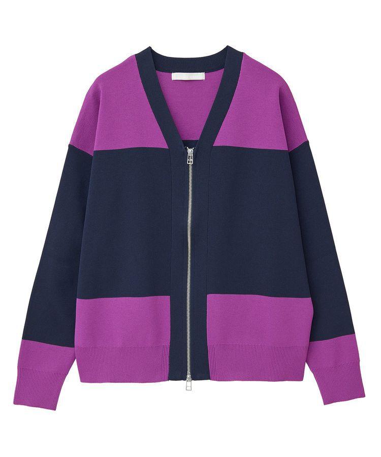 Green Parks「・furry rate かる～いニットZIPブルゾン」|カーディガン|