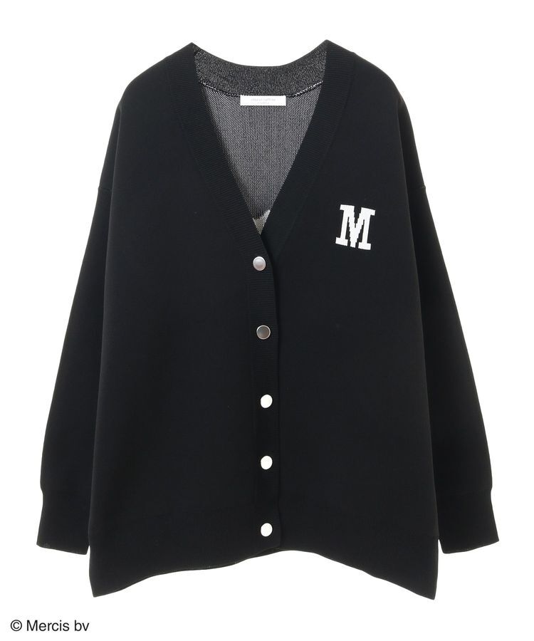 Green Parks「Miffy/フェイスジャガードニットカーディガン」|カーディガン|Black