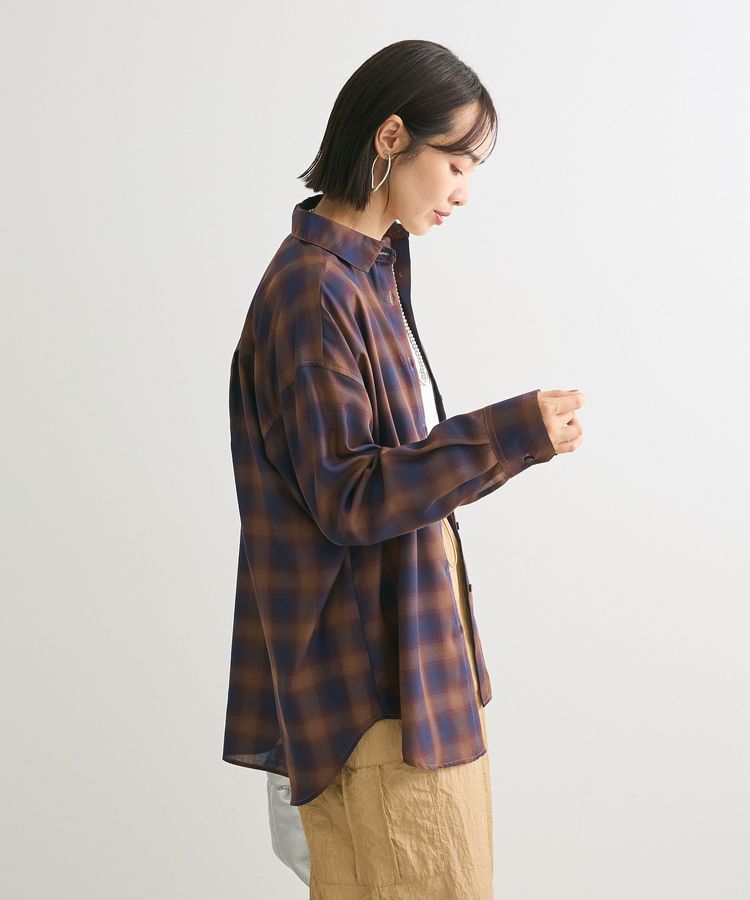 Green Parks「オンブレーチェックライトシャツ」|シャツ・ブラウス|