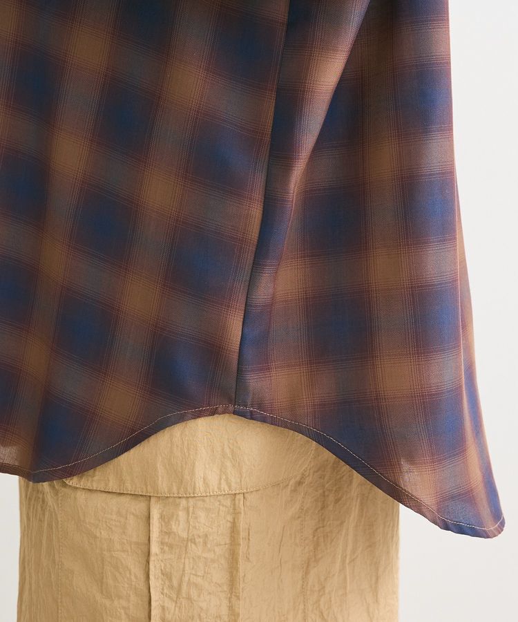 Green Parks「オンブレーチェックライトシャツ」|シャツ・ブラウス|