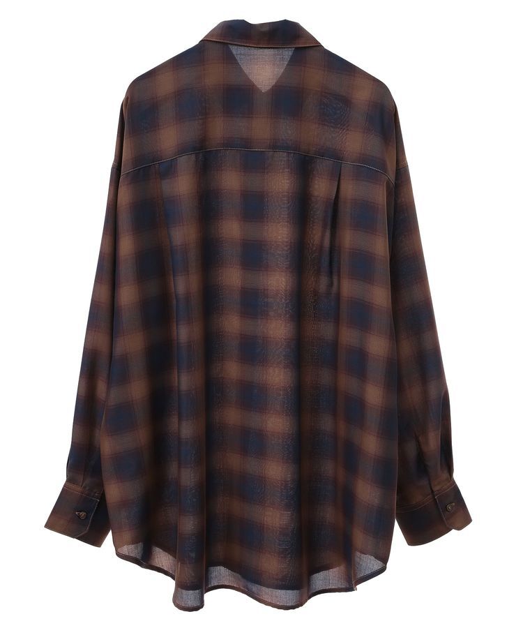 Green Parks「オンブレーチェックライトシャツ」|シャツ・ブラウス|