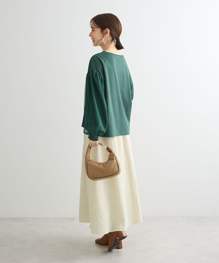 Green Parks「ナイロンラインフレアスカート」|フレア|