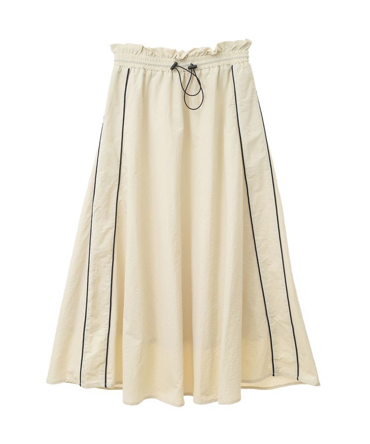 Green Parks「ナイロンラインフレアスカート」|フレア|
