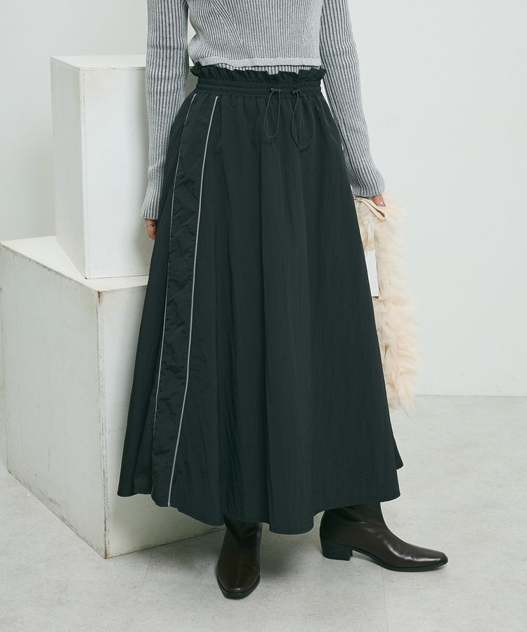 Green Parks「ナイロンラインフレアスカート」|フレア|