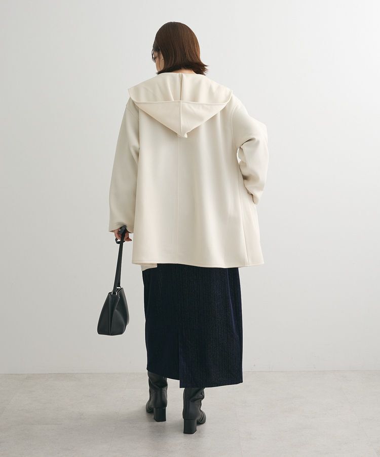 Green Parks「ポンチフード付きカットカーディガン」|カーディガン|