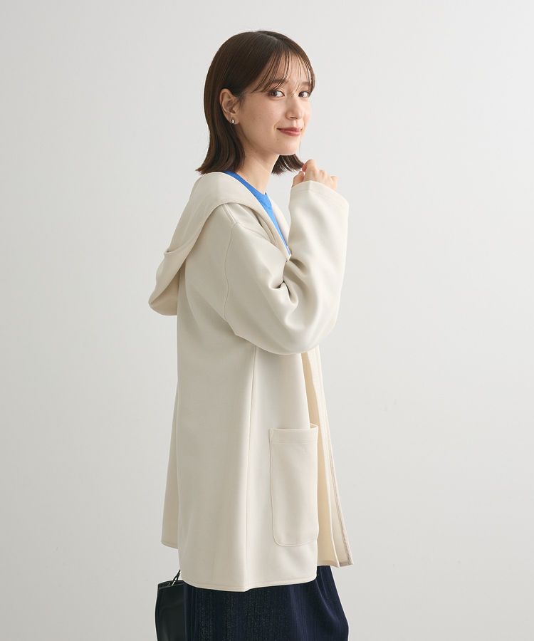 Green Parks「ポンチフード付きカットカーディガン」|カーディガン|