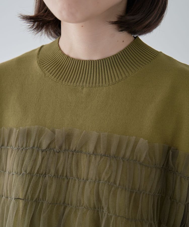 Green Parks「チュールドッキングプルオーバー」|ニット・セーター|