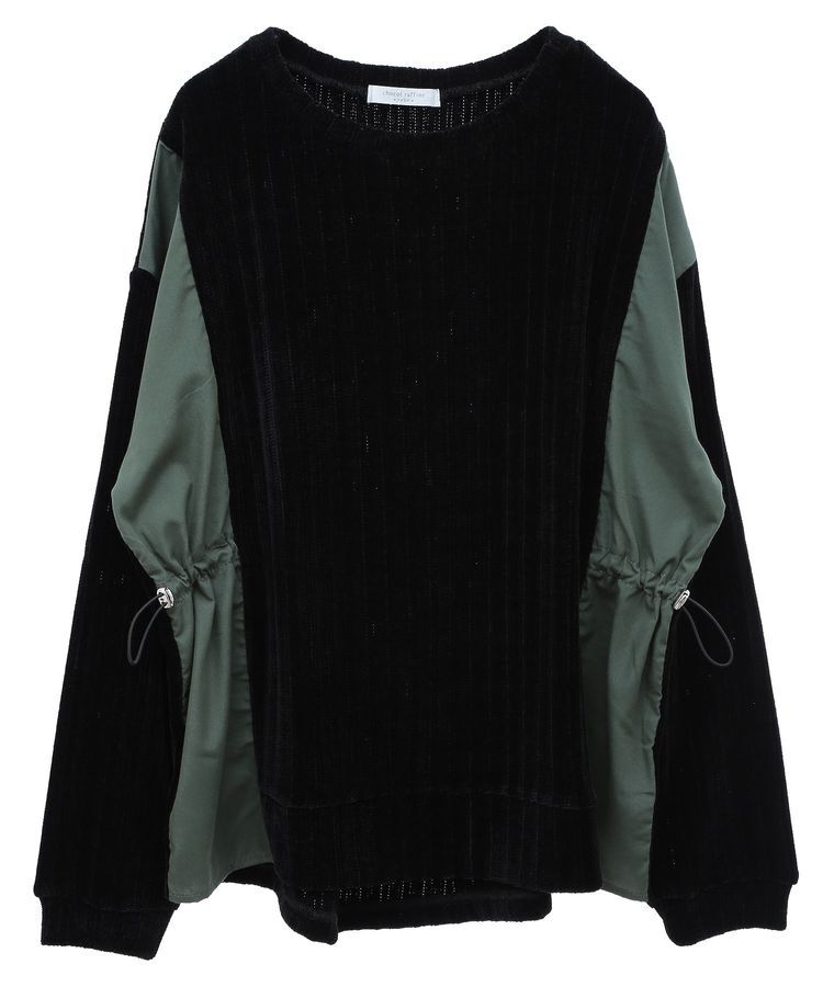 Green Parks「ベロアドッキングプルオーバー」|ニット・セーター|