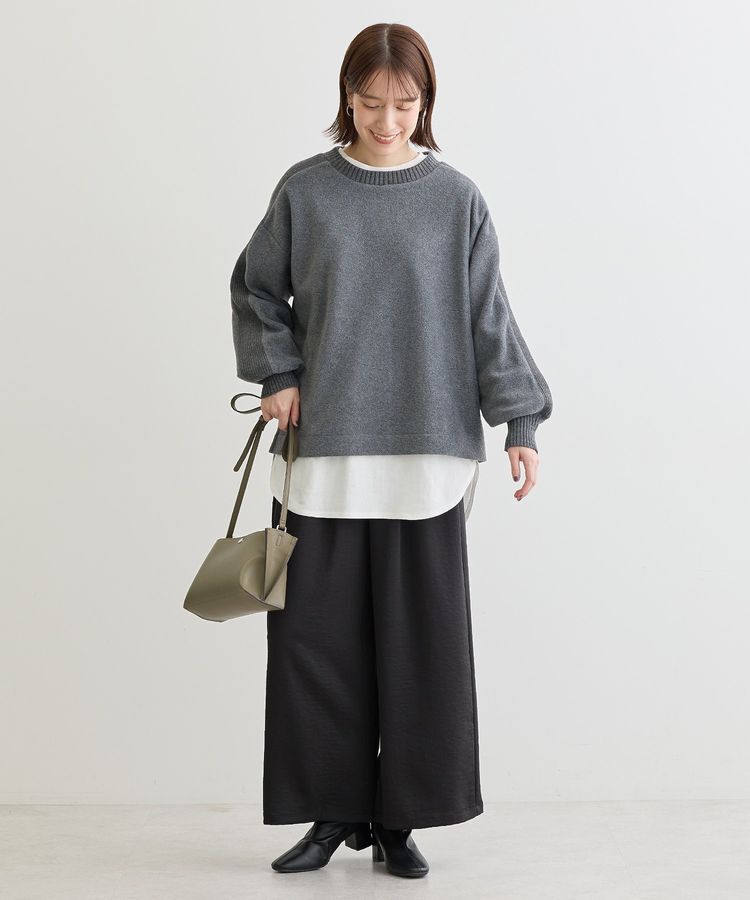 Green Parks「フリース袖リブドッキングプルオーバーⅡ」|スウェット・ジャージ|