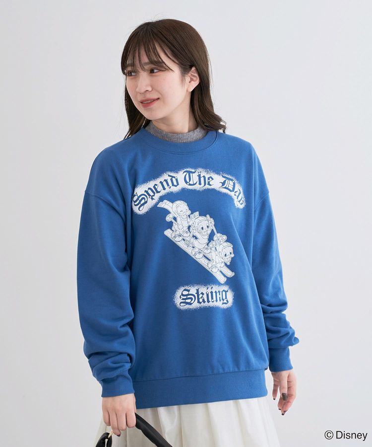 Green Parks「ミッキー&フレンズ/プリント裏毛プルオーバー」|Tシャツ・カットソー|