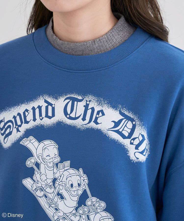 Green Parks「ミッキー&フレンズ/プリント裏毛プルオーバー」|Tシャツ・カットソー|