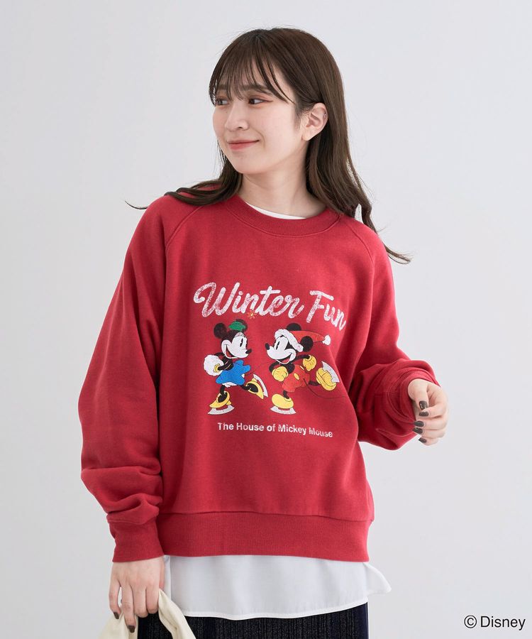 Green Parks「ミッキー&フレンズ/半起毛裏毛プルオーバー」|Tシャツ・カットソー|