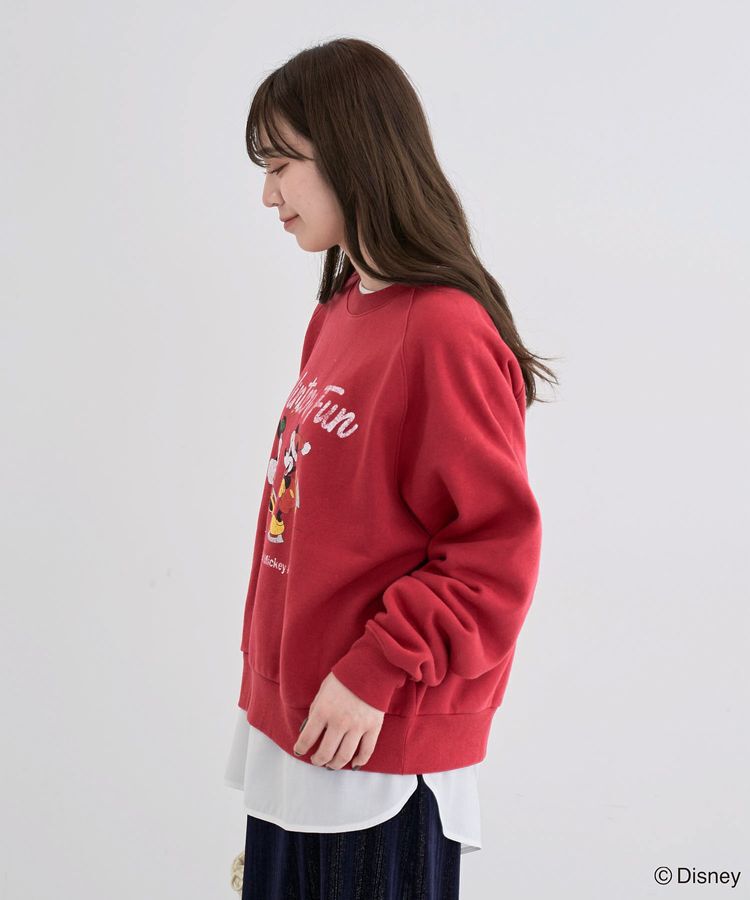 Green Parks「ミッキー&フレンズ/半起毛裏毛プルオーバー」|Tシャツ・カットソー|