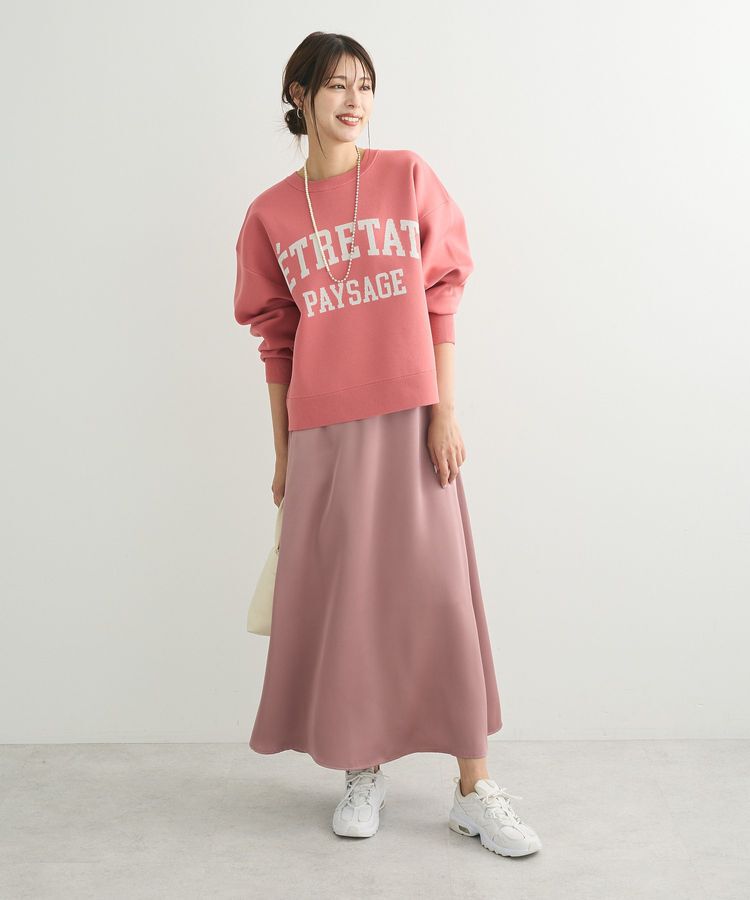 Green Parks「・Petit Fleur サテンフレアスカート」|フレア|