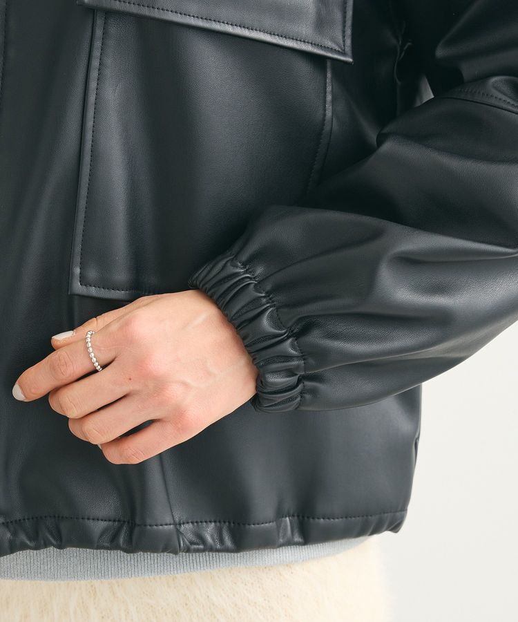 Green Parks「フェイクレザージャケット」|テーラードジャケット|