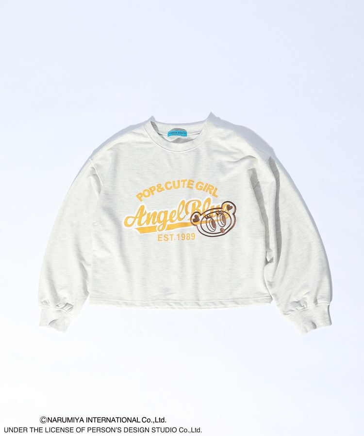 Green Parks「ANGEL BLUE長袖ロゴ刺繍プルオーバー」|スウェット・ジャージ|Oatmeal