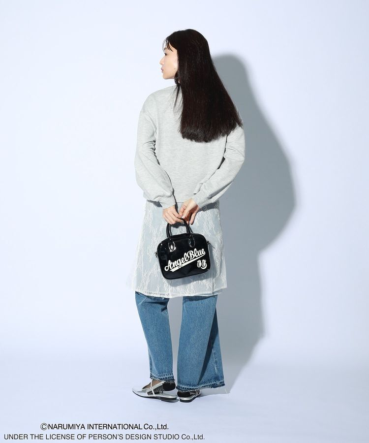 Green Parks「ANGEL BLUE長袖ロゴ刺繍プルオーバー」|スウェット・ジャージ|