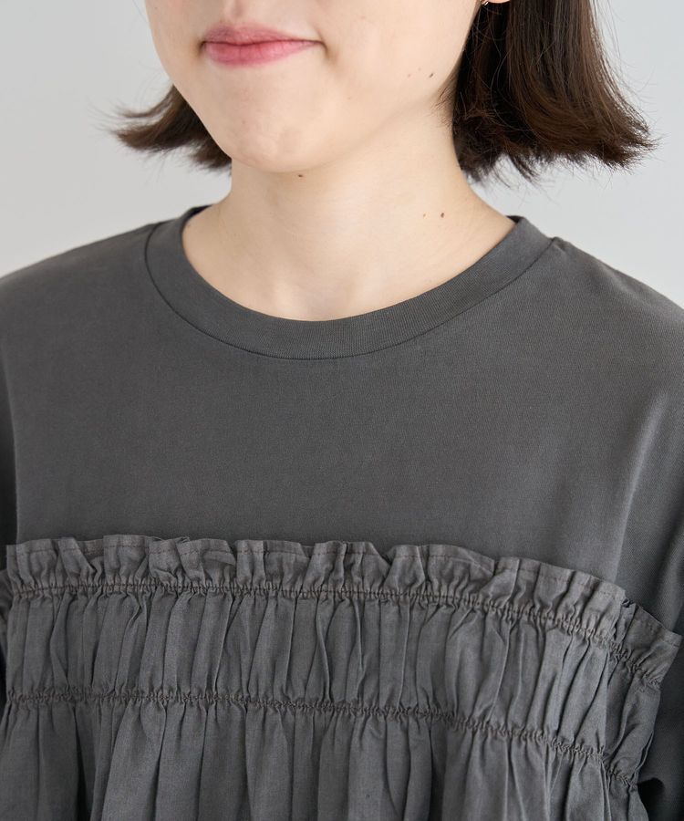 Green Parks「ピグメントドッキングシャーリングプルオーバー」|Tシャツ・カットソー|