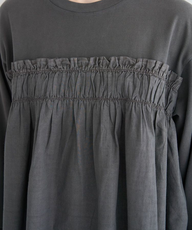 Green Parks「ピグメントドッキングシャーリングプルオーバー」|Tシャツ・カットソー|